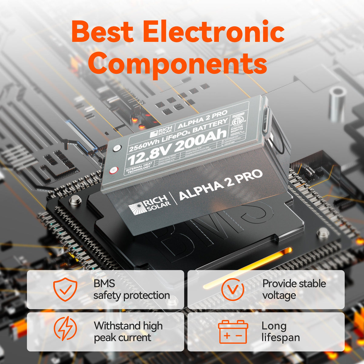 ALPHA 2 PRO – 12V 200Ah LiFePO4 Battery