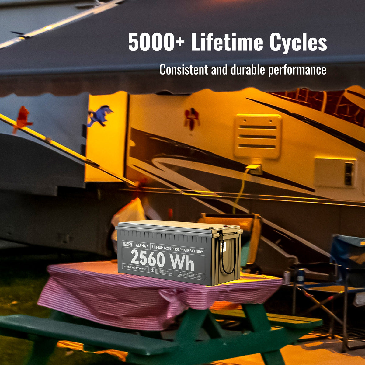 ALPHA 4 – 24V 100Ah LiFePO4 Battery