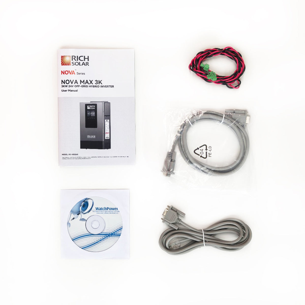 NOVA MAX 3K – 3,000W 24V Off-Grid Hybrid Inverter
