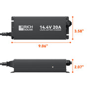 12V(14.4V) 20A | 100-240VAC | 12V LiFePO4 Battery Charger
