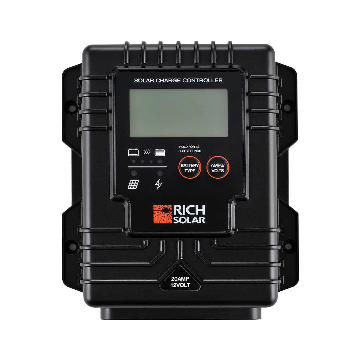 20A 12V Waterproof PWM Solar Charge Controller