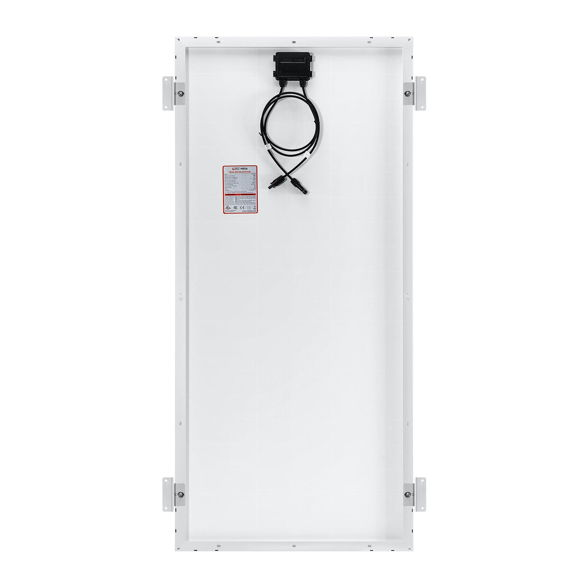 MEGA 200 – 200W 12V Solar Panel with 2 Z-Brackets