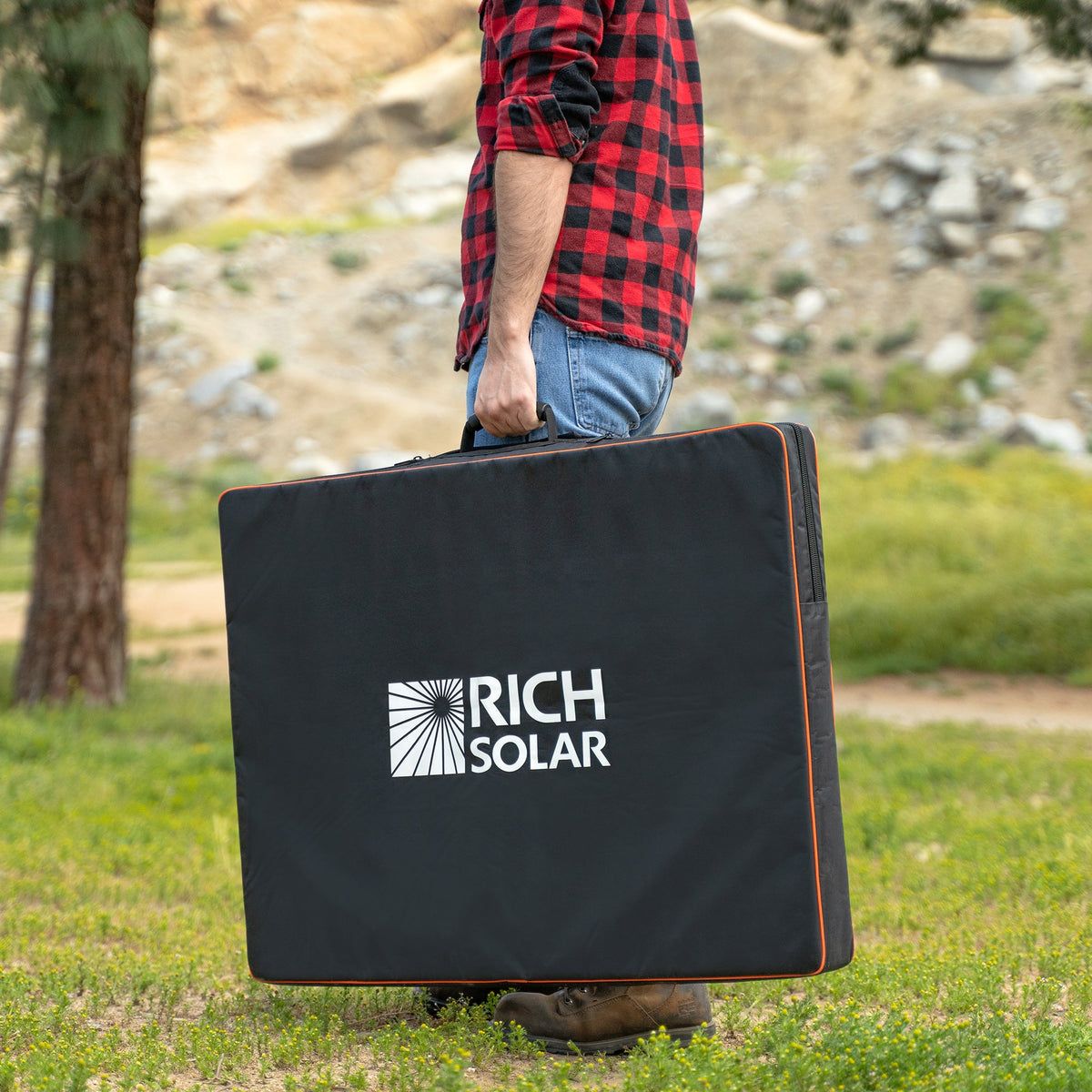 MEGA 200 Portable Briefcase Solar Panel – 200W 12V Folding