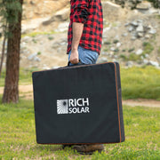 MEGA 200 Portable Briefcase Solar Panel – 200W 12V Folding