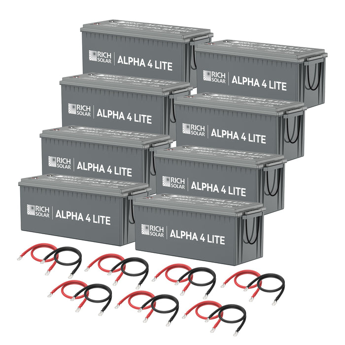 24V 800Ah LiFePO4 Battery Bank – 20.48kWh
