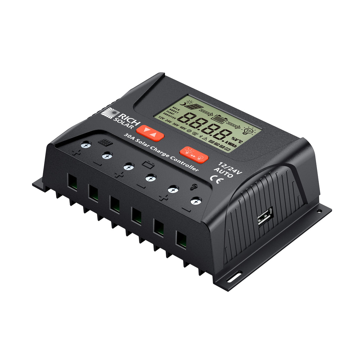 BRAVO LEGEND 30 – 30A PWM Solar Charge Controller 12V/24V