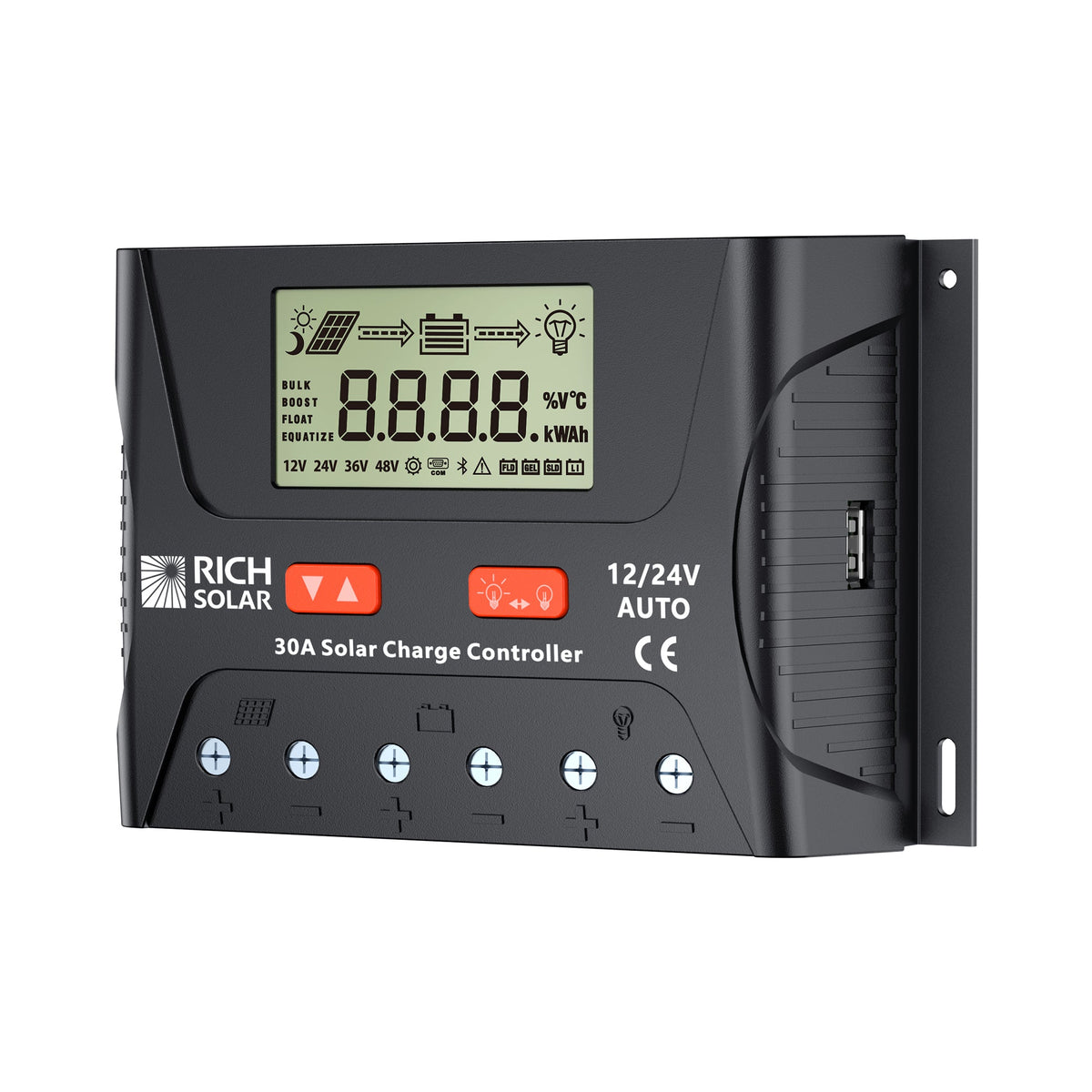 BRAVO LEGEND 30 – 30A PWM Solar Charge Controller 12V/24V