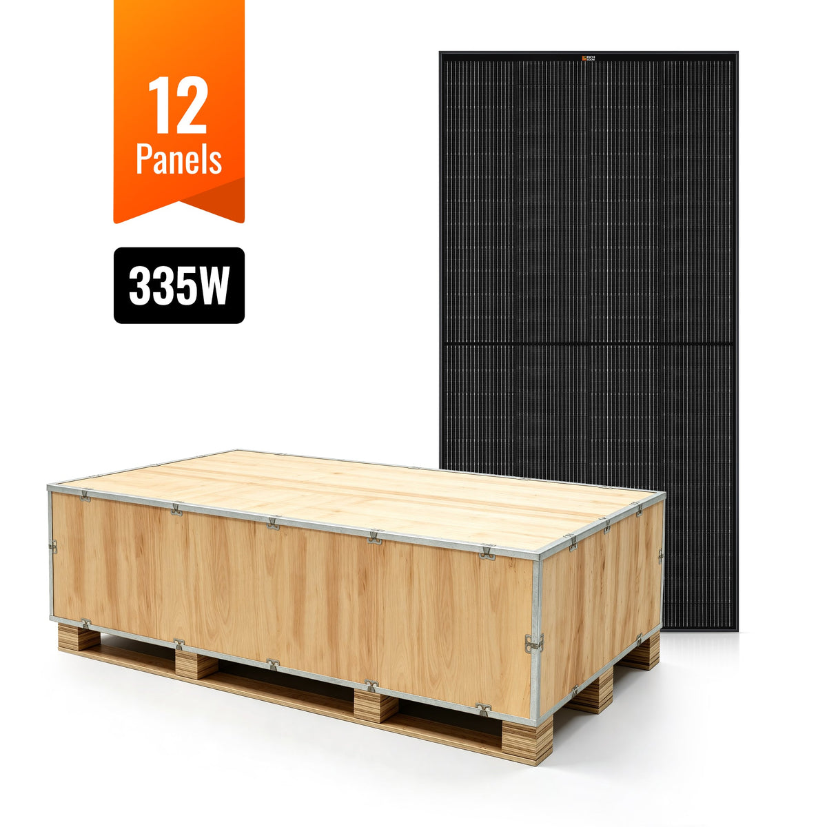 MEGA 335 Pro Onyx – 335W 24V Black Solar Panel Pallet