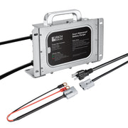 48V (57.6V) Waterproof LiFePO4 Charger | 20A / 25A,  100-240V AC, 8-in-1 Protection, Fan-Cooled
