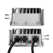 48V (57.6V) Waterproof LiFePO4 Charger | 20A / 25A,  100-240V AC, 8-in-1 Protection, Fan-Cooled