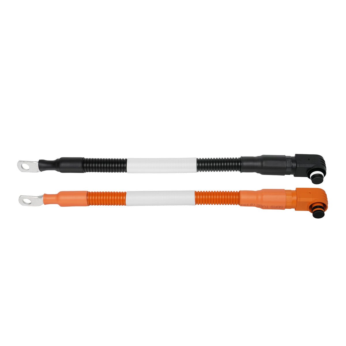 4 AWG 5/16" Battery Cable Pair | 1 FT Orange & Black Pure Copper Cables for ALPHA 5 PRO Server Rack Battery