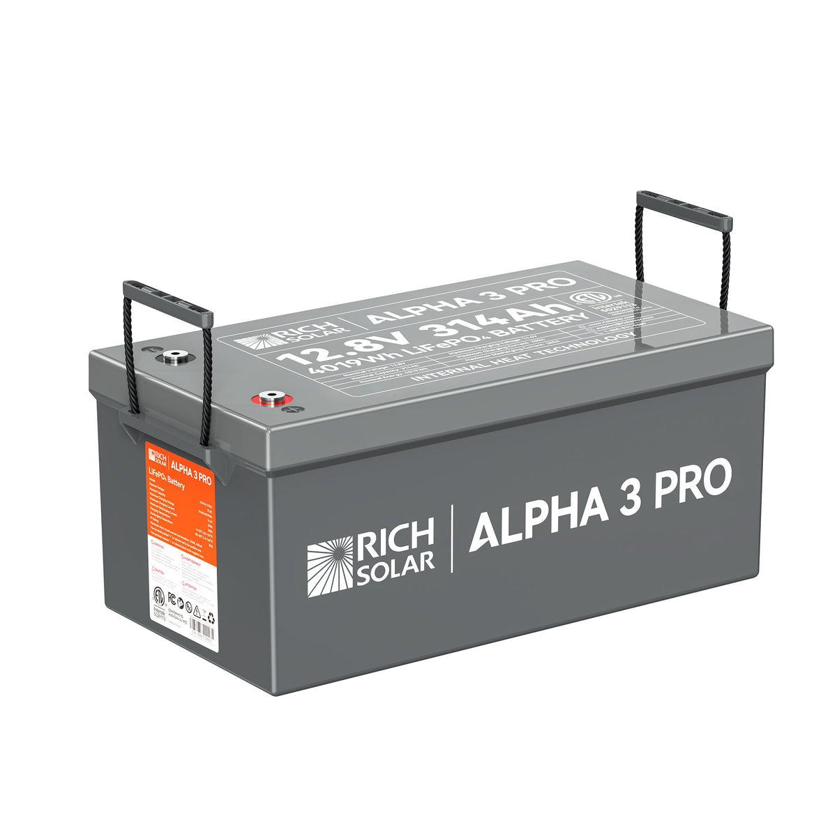ALPHA 3 PRO – 12V 314Ah LiFePO4 Battery