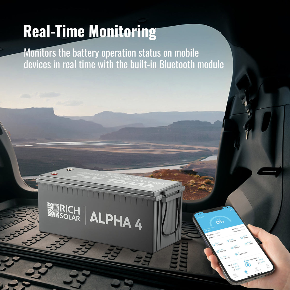ALPHA 4 – 24V 100Ah LiFePO4 Battery