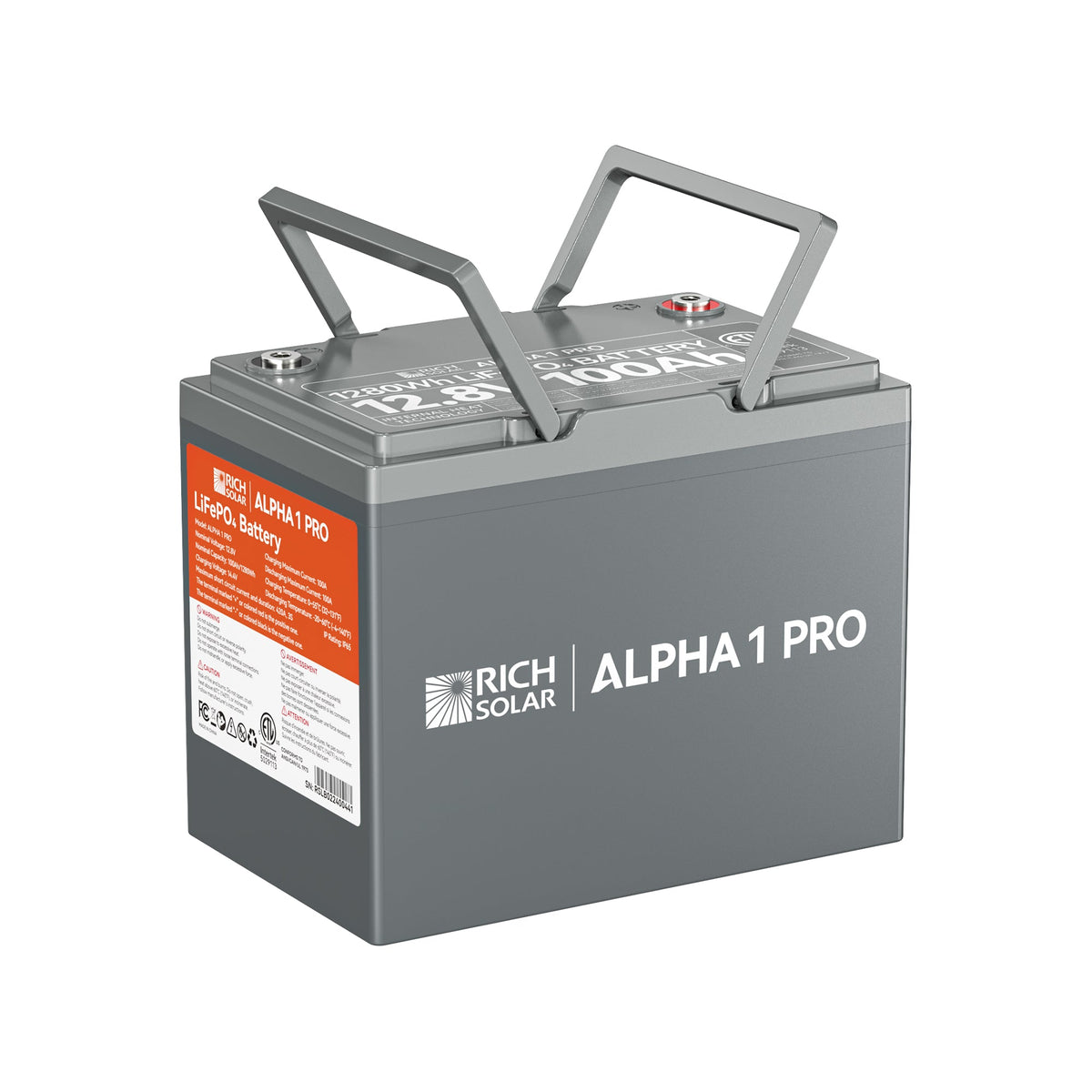 ALPHA 1 PRO – 12V 100Ah LiFePO4 Battery