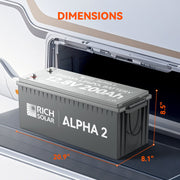 ALPHA 2 – 12V 200Ah LiFePO4 Battery