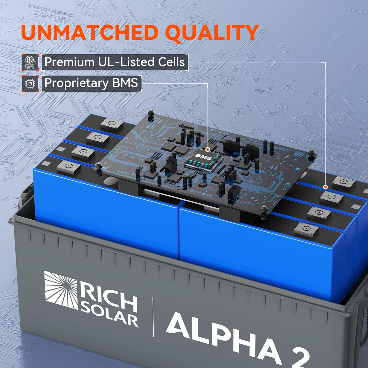 ALPHA 2 – 12V 200Ah LiFePO4 Battery