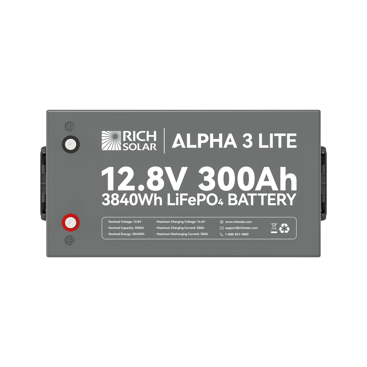 ALPHA 3 LITE – 12V 300Ah LiFePO4 Battery