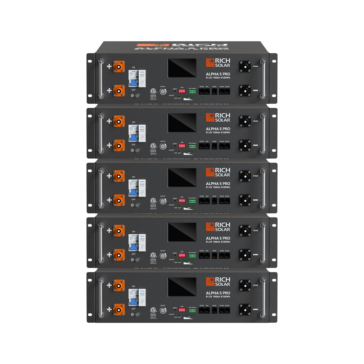 ALPHA 5 PRO – 48V 100Ah LiFePO4 Server Rack Battery