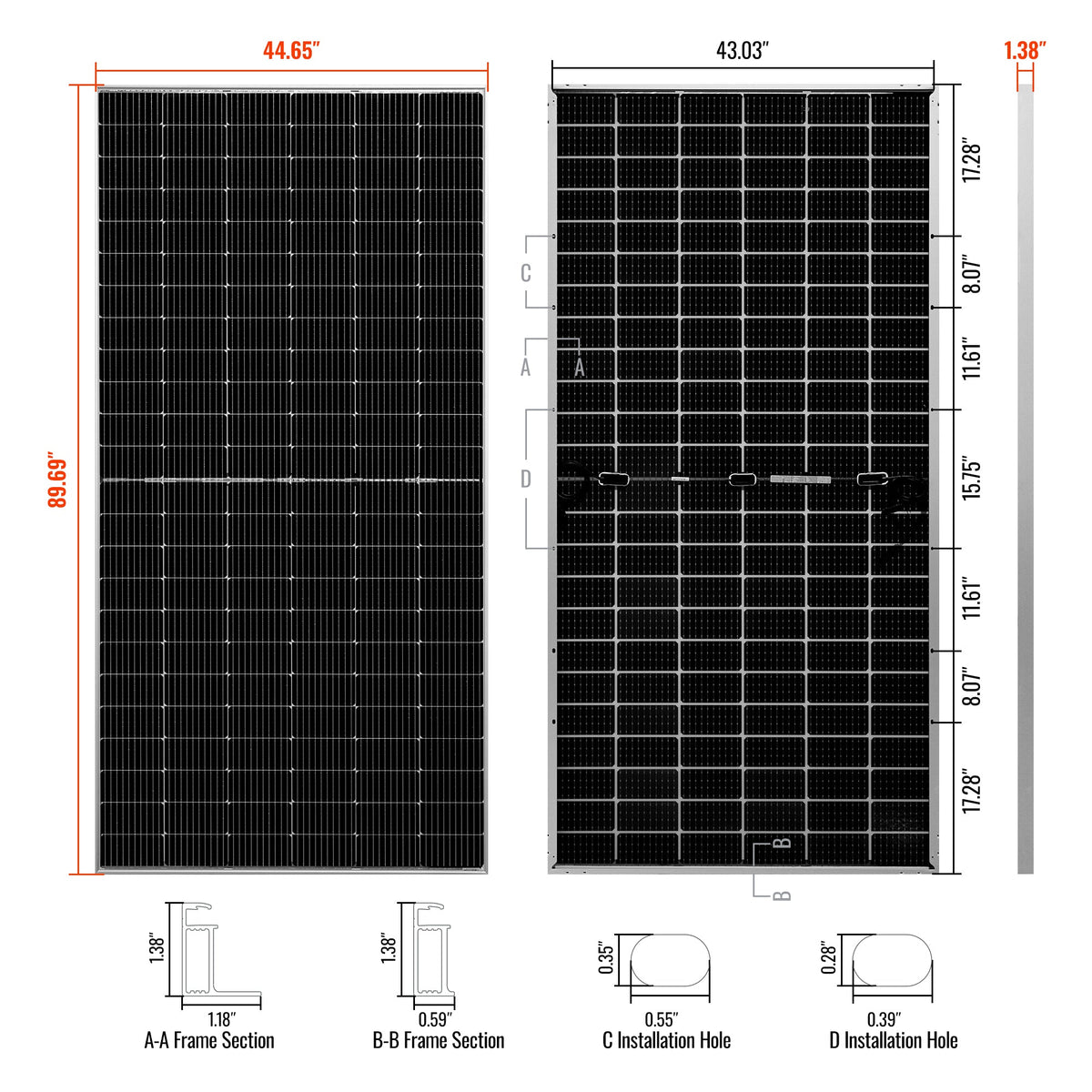 MEGA 550 Bifacial – 550W 24V Solar Panel Pallet