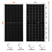 MEGA 550 Bifacial – 550W 24V Solar Panel Pallet