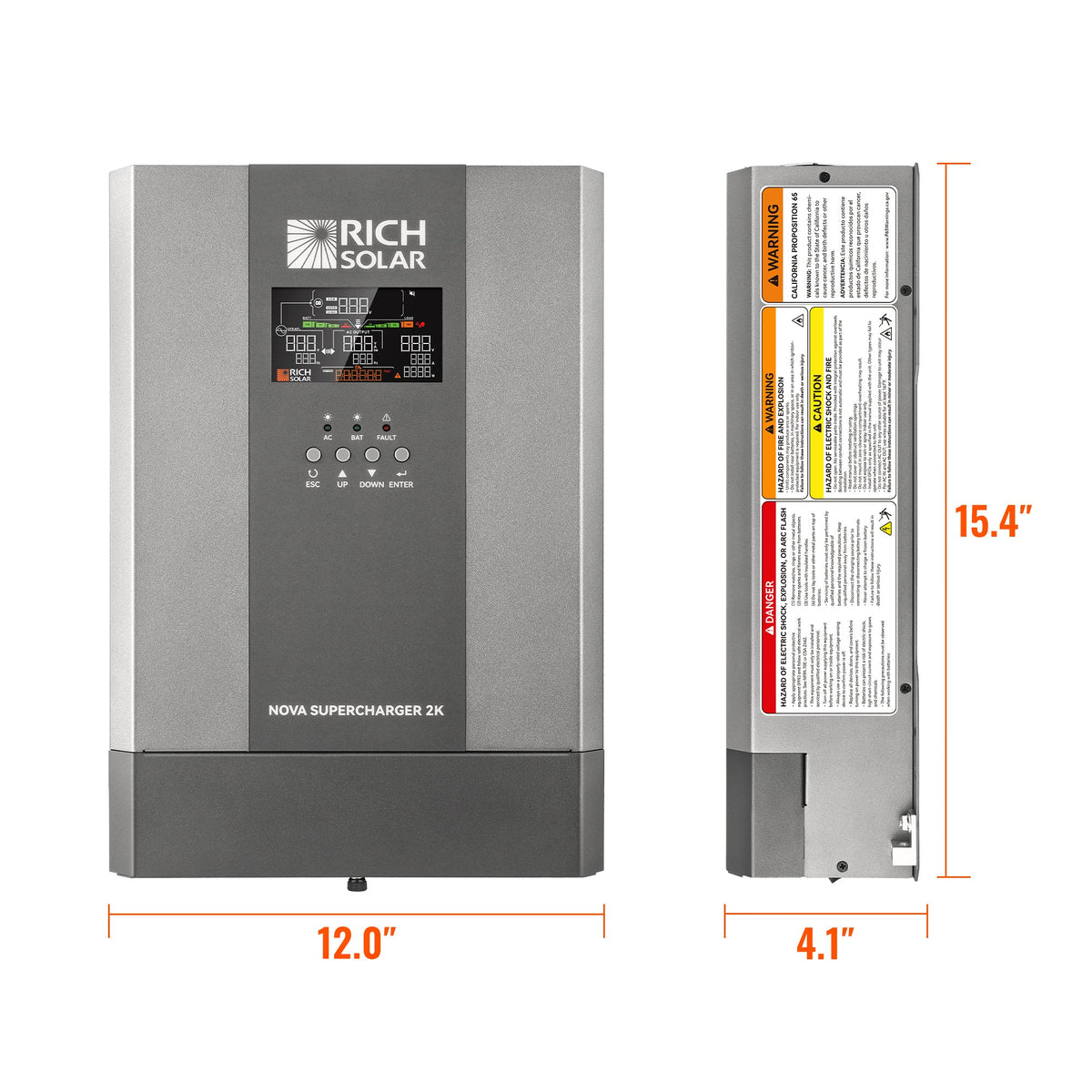 NOVA SUPERCHARGER 2K – 2,000W 12V Inverter Charger