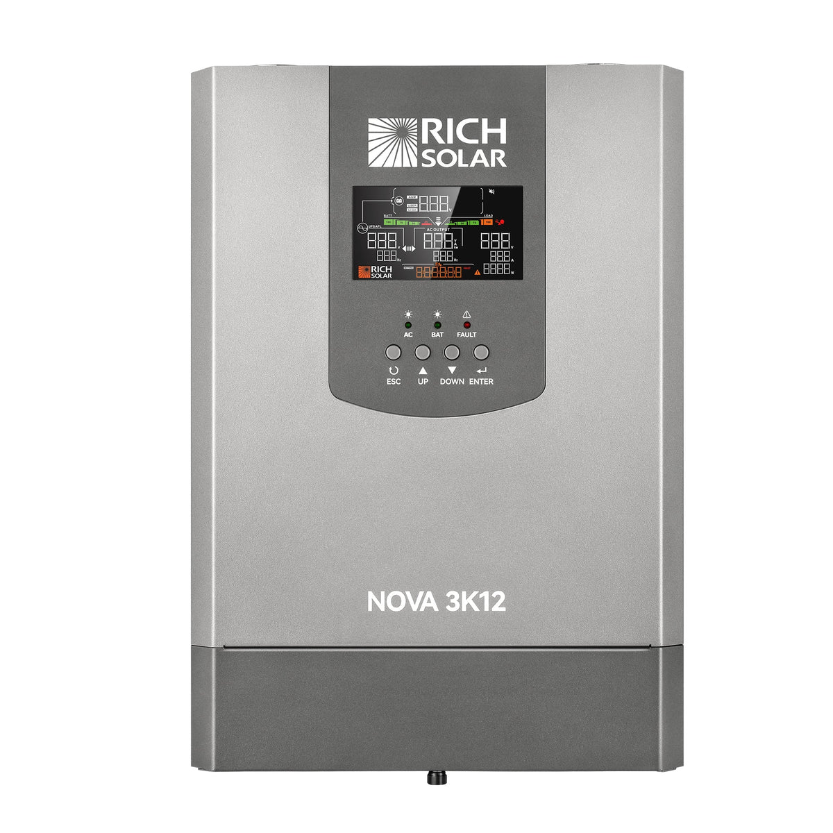 NOVA 3K12 – 3,000W 12V Inverter with Transfer Switch