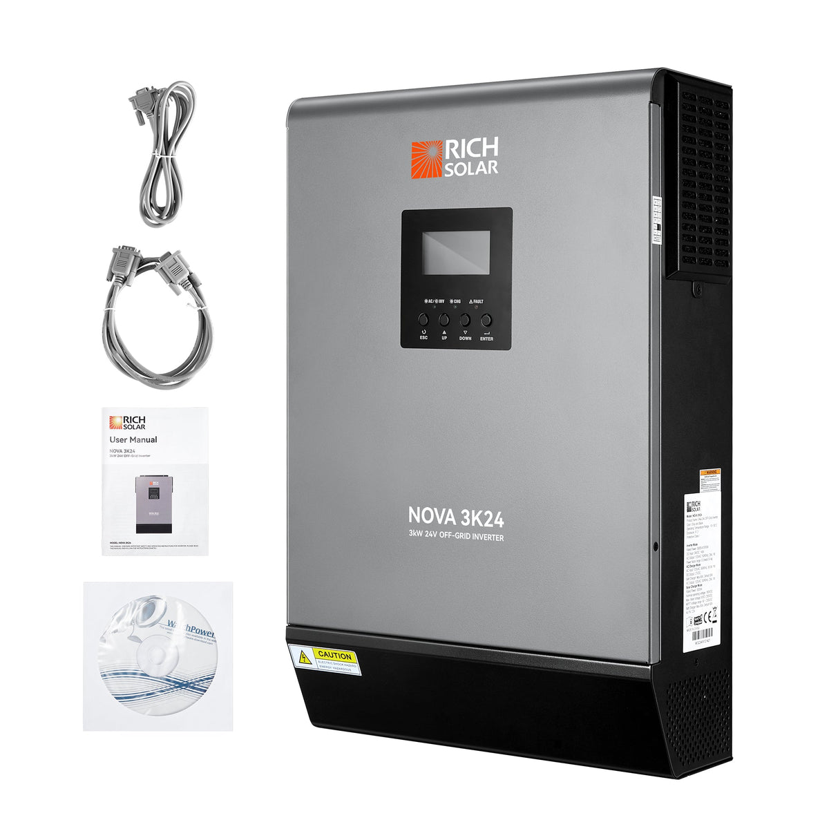 NOVA MAX 3K – 3,000W 24V Hybrid Inverter Charger