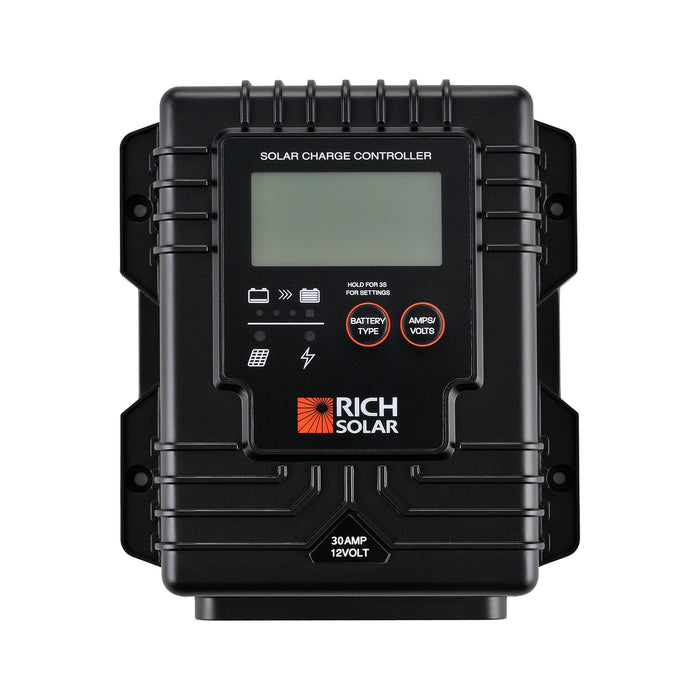 30A 12V Waterproof PWM Solar Charge Controller