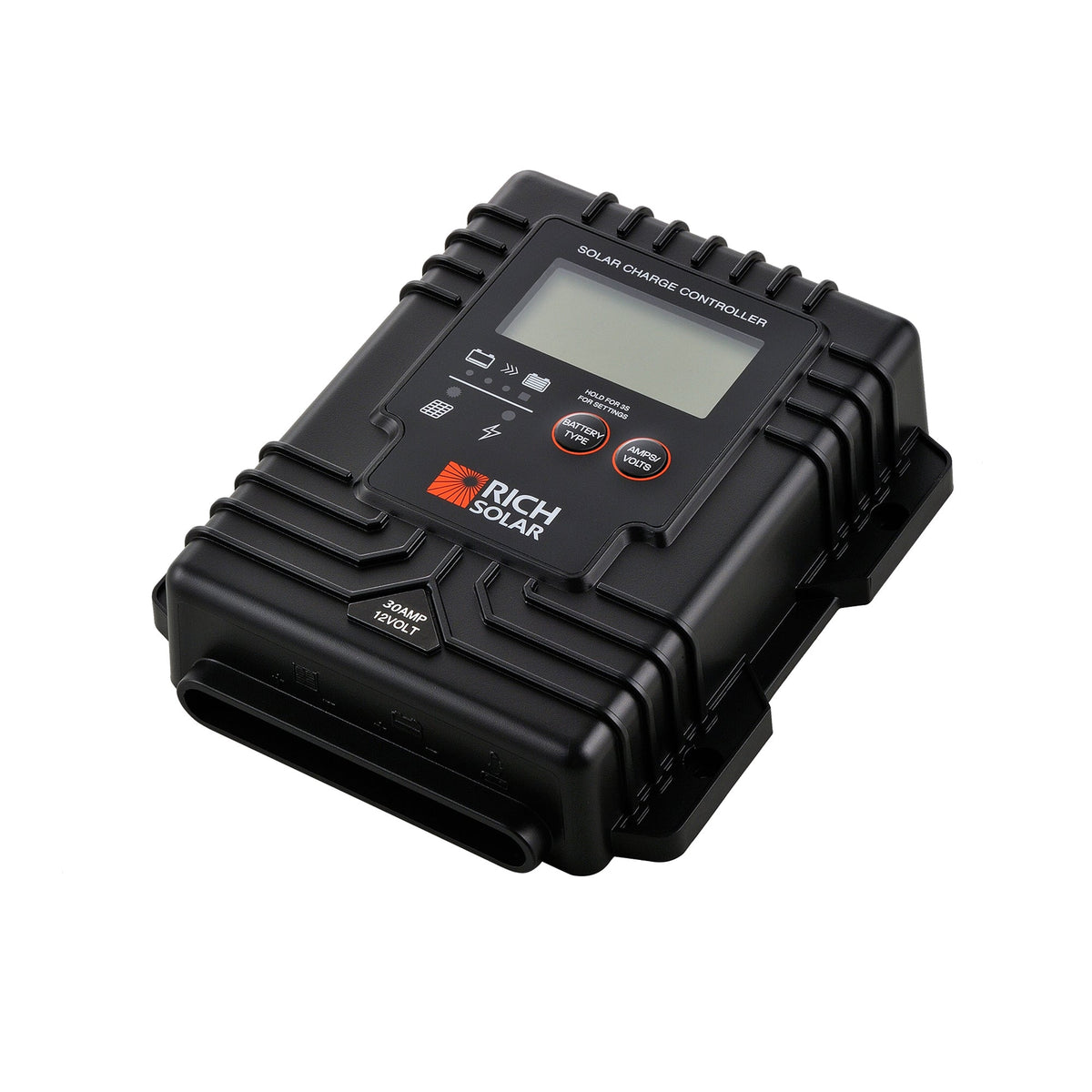 30A 12V Waterproof PWM Solar Charge Controller
