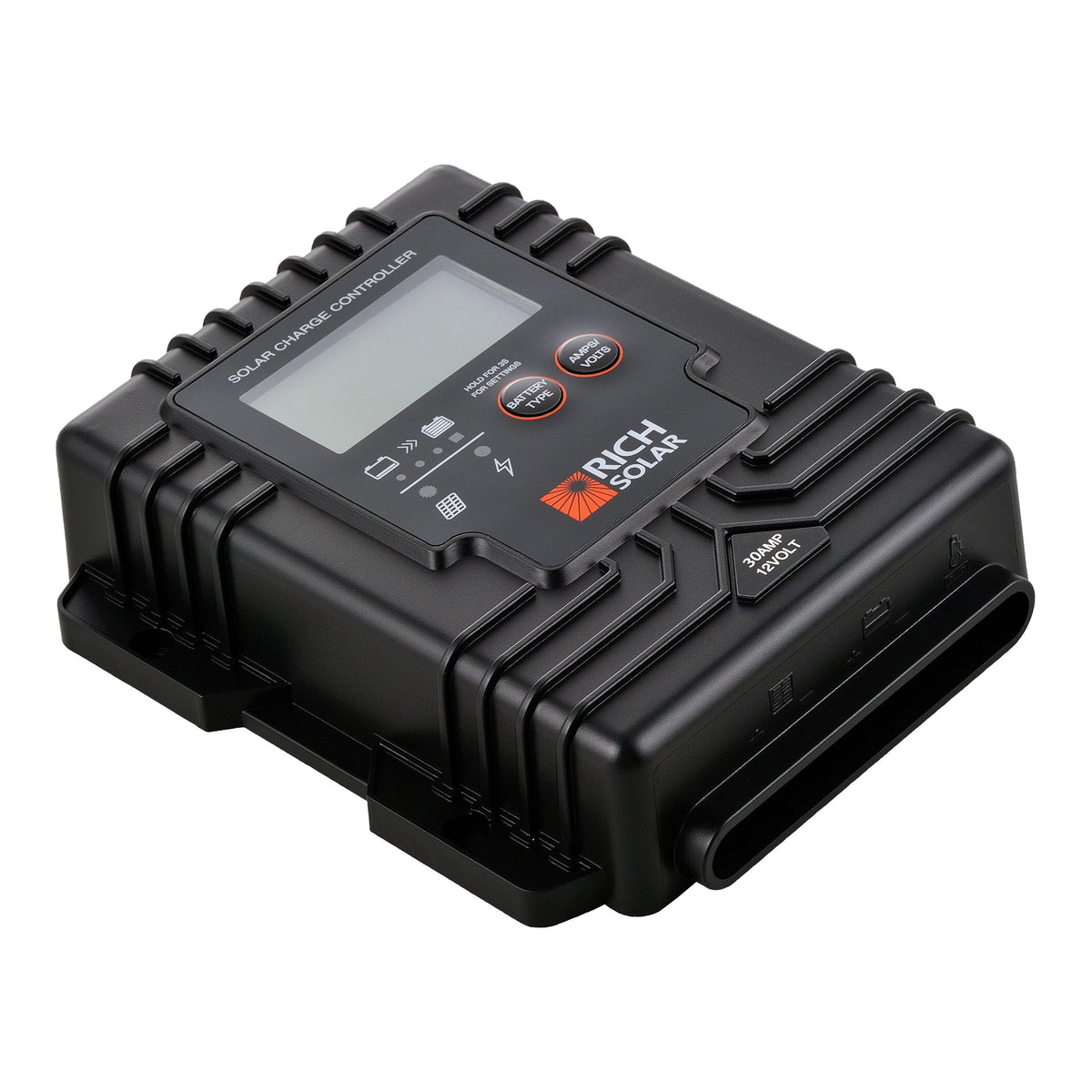 30A 12V Waterproof PWM Solar Charge Controller