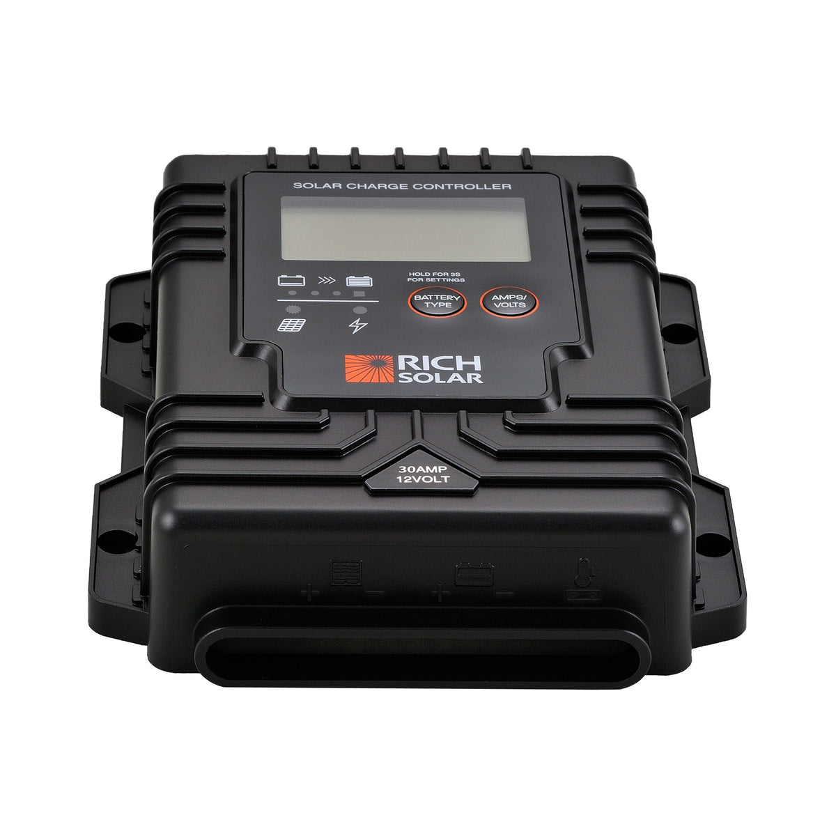 30A 12V Waterproof PWM Solar Charge Controller