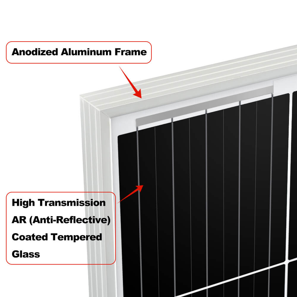 MEGA 200 Onyx – 200W 12V All-Black Solar Panel
