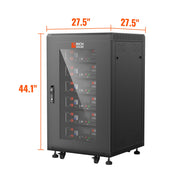 Battery Server Rack for ALPHA 5 PRO – 6-Slot Enclosed Cabinet