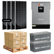 Core Plus 800W Off-Grid Solar Kit with 3000W Inverter & 5.12–7.68kWh Lithium Battery