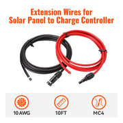 10 AWG Solar Panel to Charge Controller Cable