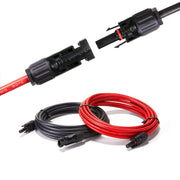 10 AWG Solar Panel Extension Cable Pair – Red & Black
