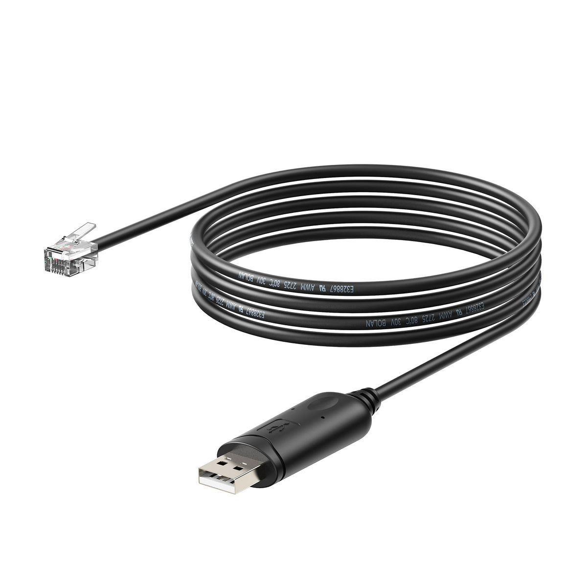 USB to RJ12 Inverter Communication Cable – 5ft
