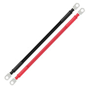 2 AWG Inverter Battery Cables – 3/8" Lugs, 1ft