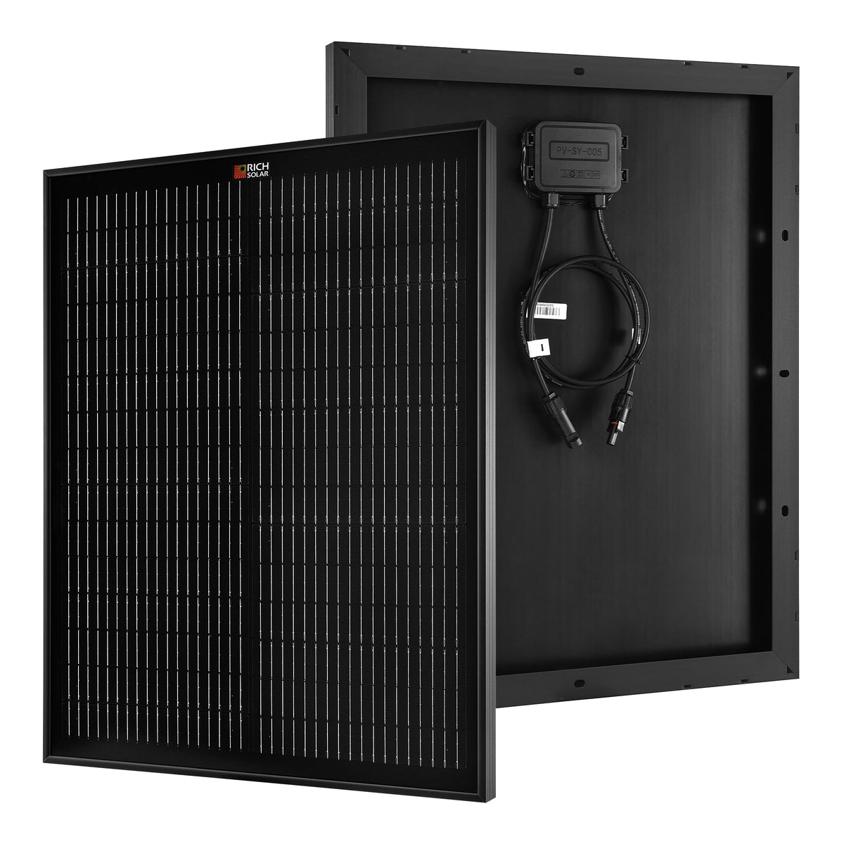 MEGA 50 Onyx 50W 12V solar panel, all-black finish