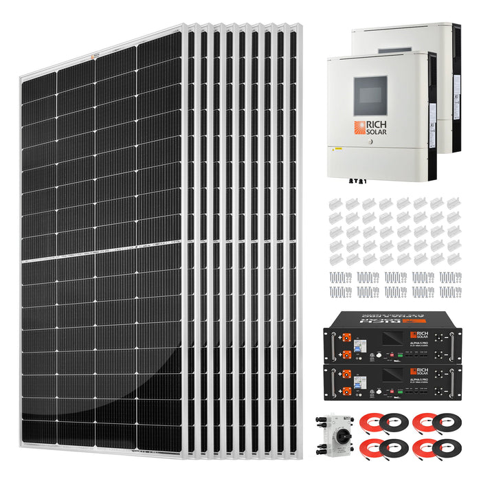 2500W 48VDC-240VAC Solar Kit