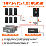 1200 Watt 24V Complete Solar Kit