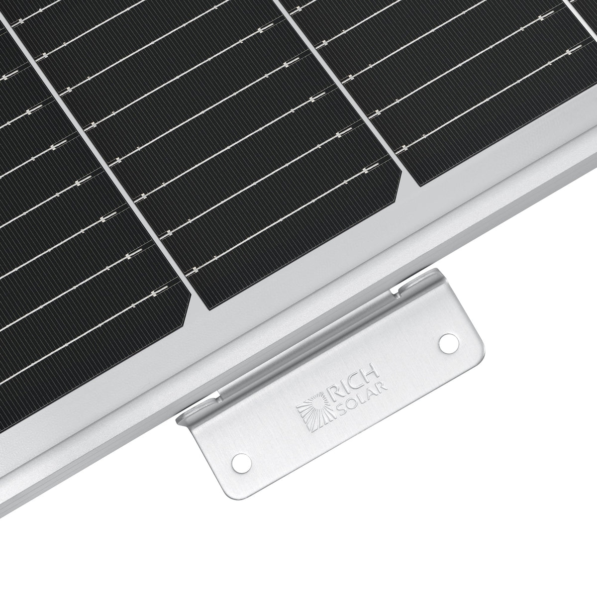 MEGA 100 – 100W 12V Solar Panel with 3/4 Z-Brackets