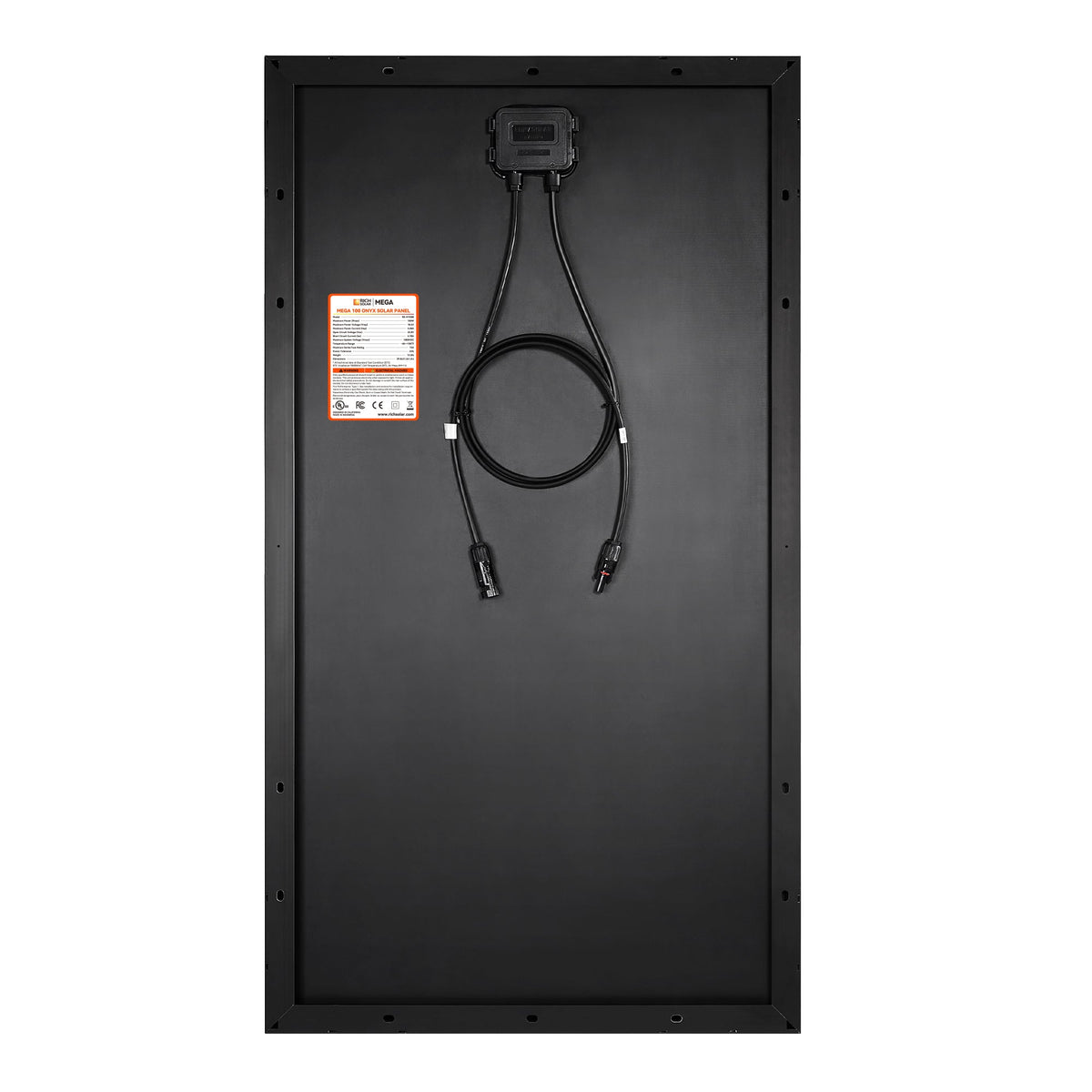MEGA 100 Onyx – 100W 12V All-Black Solar Panel