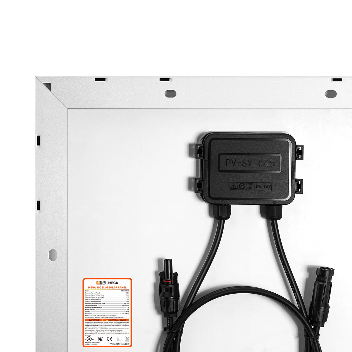MEGA 100 Slim SLX – 100W 12V Narrow Solar Panel