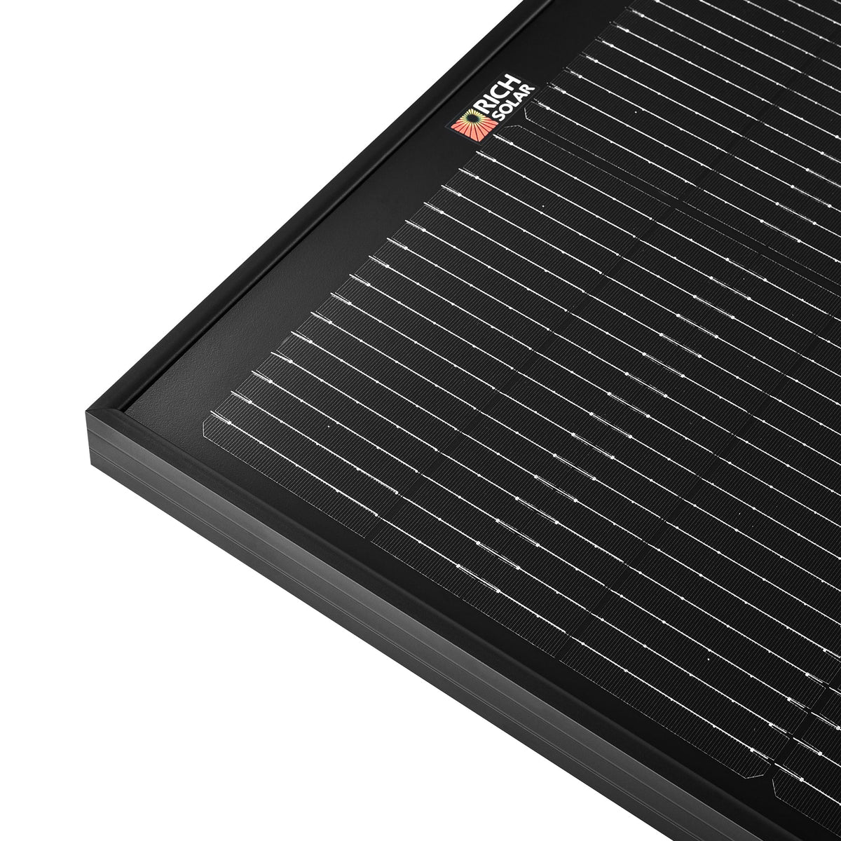 MEGA 100 Slim Onyx – 100W 12V Black Narrow Panel