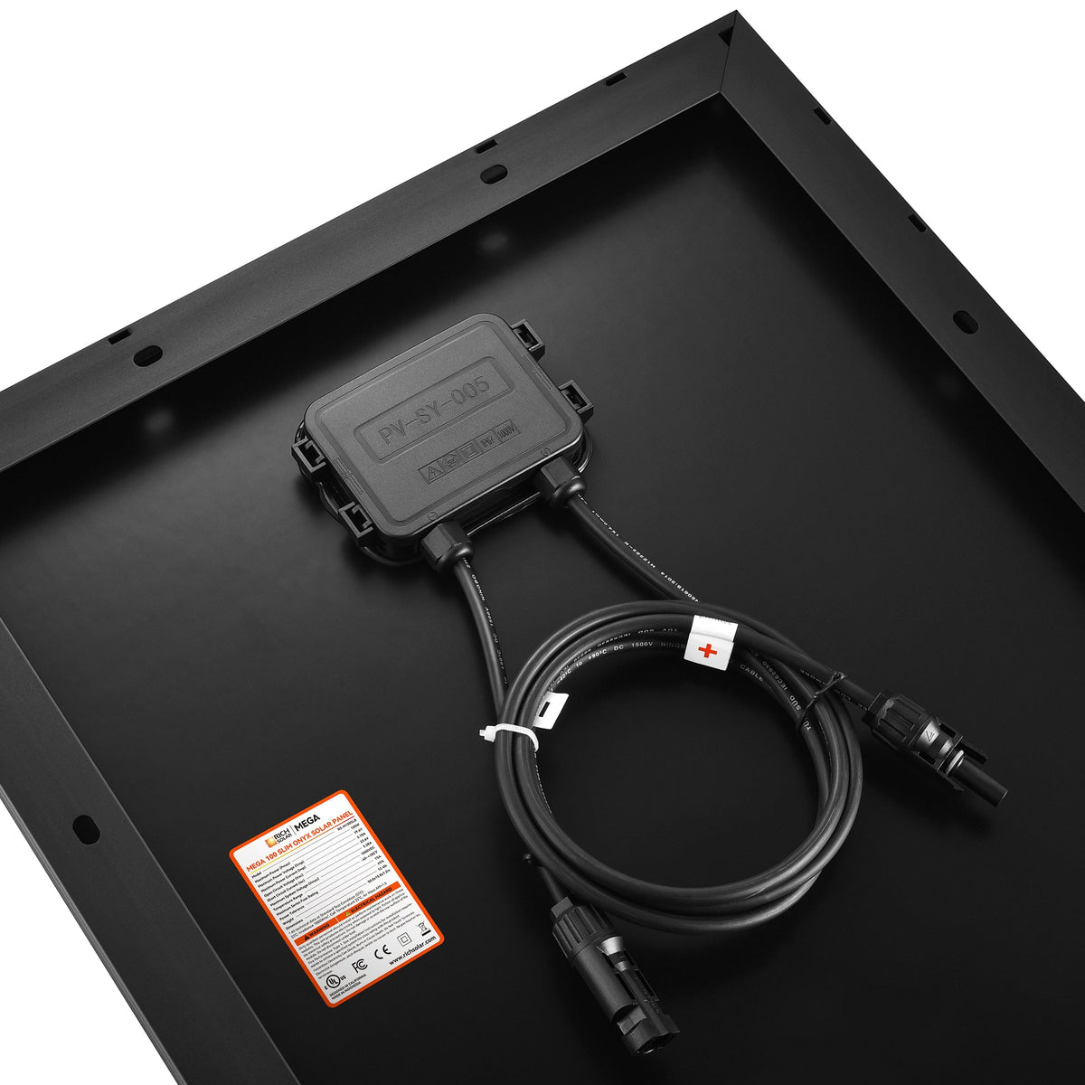 MEGA 100 Slim Onyx – 100W 12V Black Narrow Panel