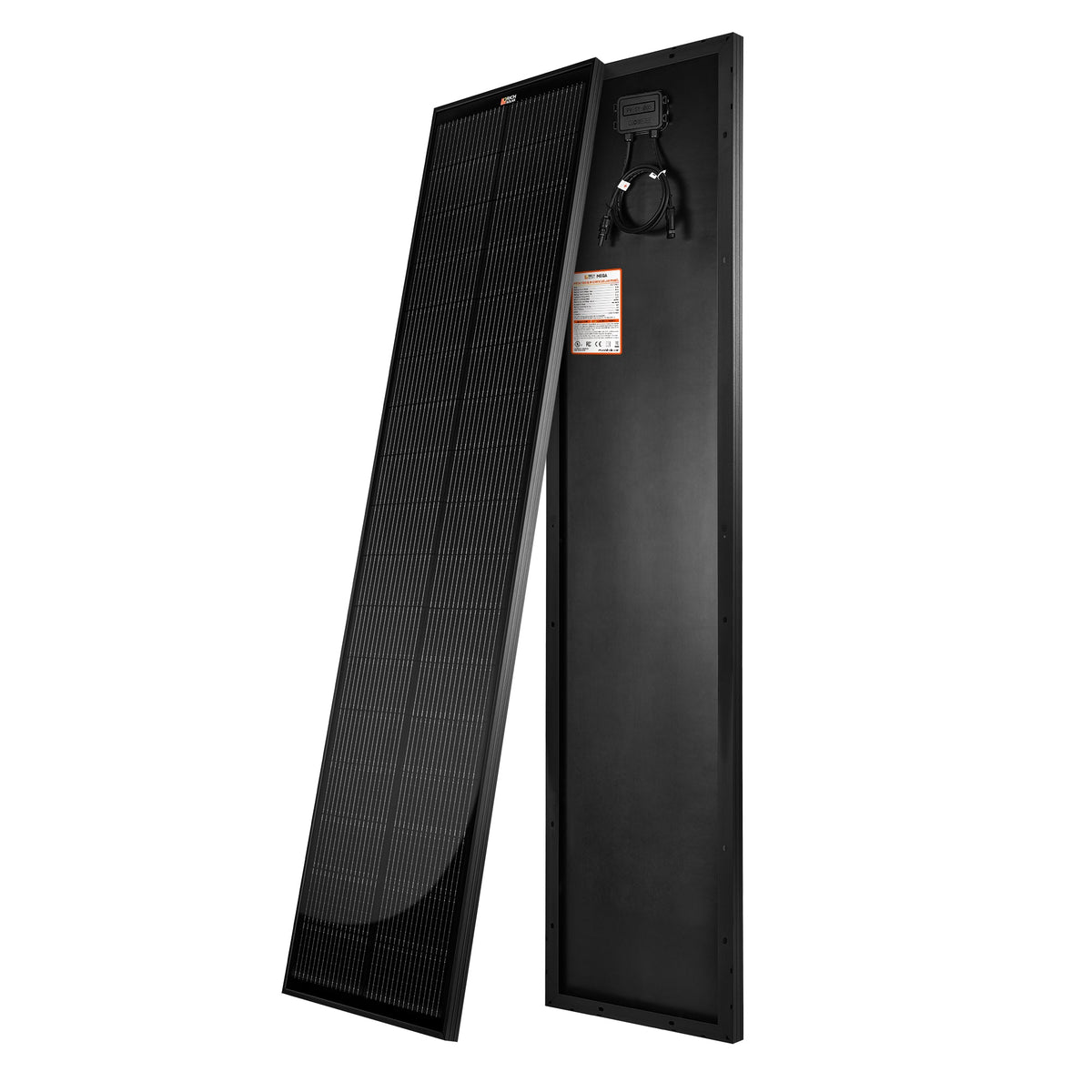 MEGA 130 Slim Onyx – 130W 12V Black Narrow Panel