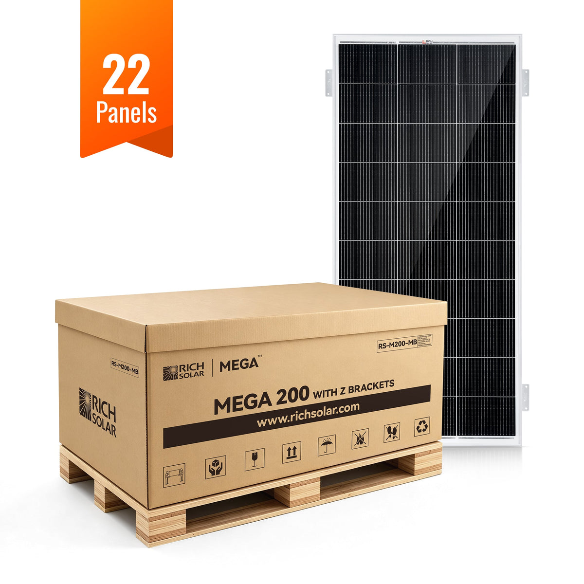 MEGA 200 200W 12V solar panel