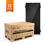 MEGA 200 Onyx 200W 12V solar panel, all-black finish