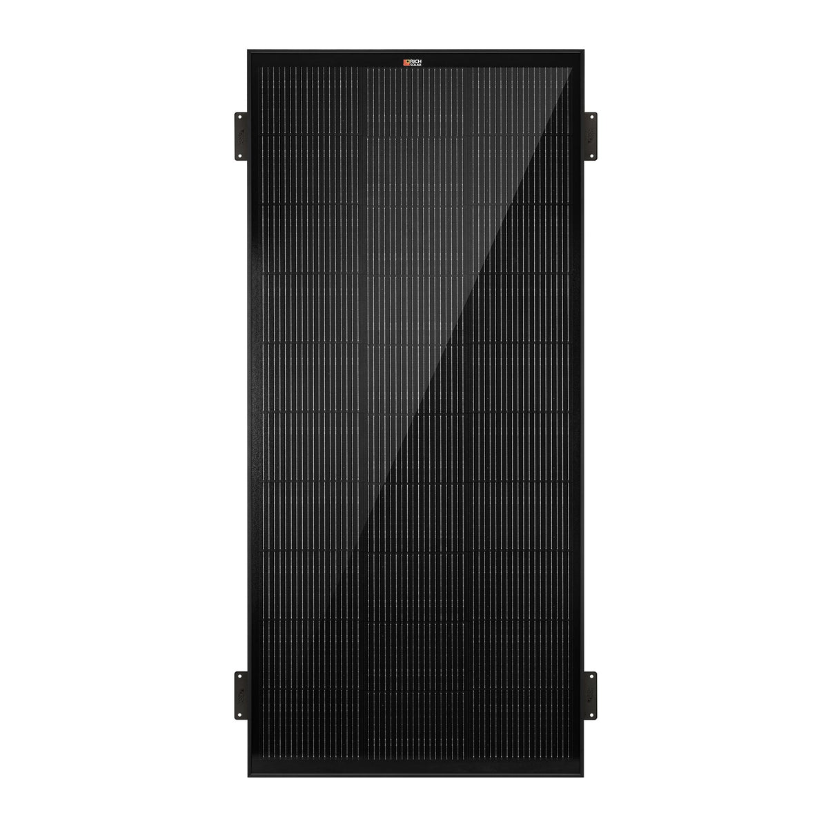 MEGA 200 Onyx – 200W 12V Black Solar Panel with 3/4 Z-Brackets